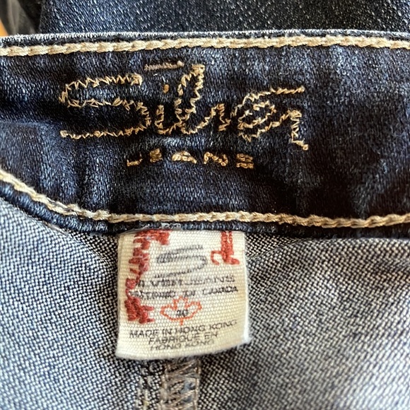 πππSILVER Jeans Santorini dark wash straight leg jeans πππ - Picture 5 of 6